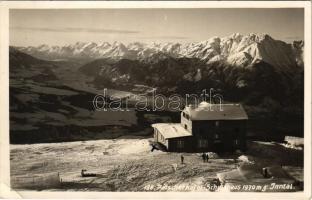 Tirol, Patscherkofel Schutzhaus g. Inntal / tourist house, chalet, ski, winter sport (EK)