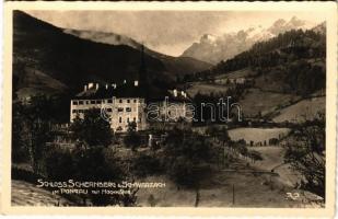 1937 Schwarzach im Pongau, Schloss Schernberg mit Hochkönig / castle, mountain