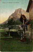 1909 San Martino di Castrozza, Sankt Martin am Sismunthbach (Südtirol); Partie in St. Martino mit Cimone (EK)