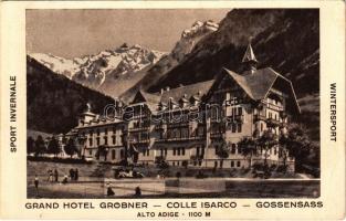 Colle Isarco, Gossensass (Südtirol); Grand Hotel Gröbner, Sport Invernale / hotel, tennis court, automobile (EB)