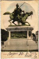 1904 Torino, Turin; Piazza Solferino, Monumento al Duca di Genova / square, monument (EK)