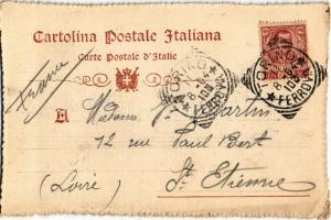 1904 Torino, Turin; Piazza Solferino, Monumento al Duca di Genova / square, monument (EK)