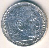 Német 3. Birodalom 1936A 5M Ag "Hindenburg" T:3 ph