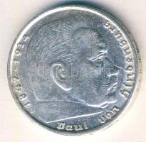 Német 3. Birodalom 1938A 2M Ag "Hindenburg" T:2 kis ph