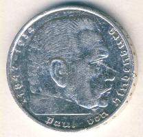 Német 3. Birodalom 1939A 2M Ag "Hindenburg" T:3 kis ph.