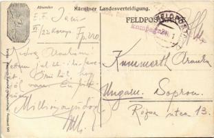 Bh. Landsturm aus der Kampffront. Kärntner Landesverteidigung / WWI Austro-Hungarian K.u.K. military...