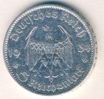 Német 3. Birodalom 1934D 5M Ag "Garnisonkirche" T:3 ph.