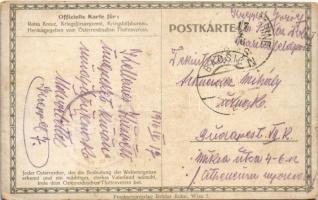 1916 SM Schiffe Monarch, Wien und Budapest verteidigen die Bocche di Cattaro. Offizielle Karte für R...