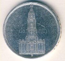 Német 3. Birodalom 1934D 5M Ag "Garnisonkirche" T:3 ph