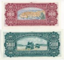 Jugoszlávia 1963. 100D "AF 005700" + 500D "AH 735700" T:I,I-