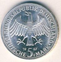 NSZK 1967. 5M Ag "Humboldt" T:BU