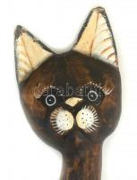 Fa macska, festett, kis sérüléssel, m: 80 cm