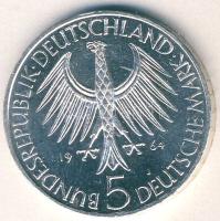 NSZK 1964. 5M Ag "Fichte" T:BU