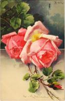1917 Flowers. Meissner & Buch Künstler-Postkarten Serie 2025. s: C. Klein