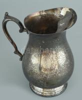 Angol keresztelőkancsó, ezüstözött fém, jelzett: International Silver Company, kopott, m: 23 cm