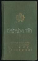 1938 Magyar Királyság által kiállított fényképes útlevél, sok pecséttel / Hungarian passport