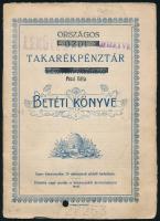 cca 1950 Országos Takarékpénztár (Ózdi Takarékpénztár Rt.) betéti könyve, lyukasztással, kissé sérült, foltos, 15 p.