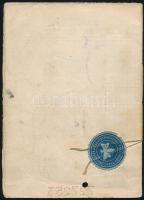 cca 1950 Országos Takarékpénztár (Ózdi Takarékpénztár Rt.) betéti könyve, lyukasztással, kissé sérül...