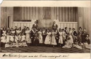 1917 Eine Tanzschulgruppe aus der Biedermeier Zeit 1835 Kürti fényképész photo (EM)