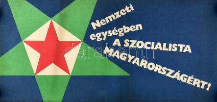 MSZMP KB agitprop osztály 4 db szocialista plakát. 34x60 cm