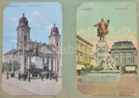 Közel 140 darabos képeslap gyűjtemény maradvány régi képeslap albumban, benne főleg motívum és üdvöz...