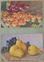 Közel 140 darabos képeslap gyűjtemény maradvány régi képeslap albumban, benne főleg motívum és üdvöz...