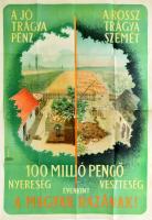Mosdóssy Imre (1904-1995): A jó trágya pénz... plakát, hajtott, kisebb szakadásokkal, 120×84 cm