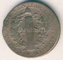 Franciaország 1792W 2S XVI.Lajos T:3/4+