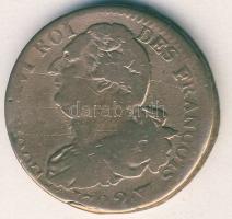 Franciaország 1792W 2S XVI.Lajos T:3/4+