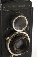 cca 1932 Voigtländer Brillant 6x6-os TLR fényképezőgép Anastigmat Skopar f: 4,5, f: 7,5 objektívvel,...