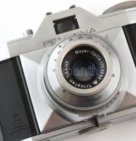 Pentona fényképezőgép Meyer Priomat Trioplan 3,5/45 objektívvel, tokjában, működő, jó állapotban