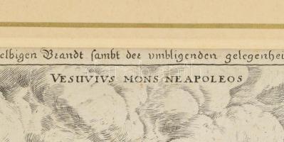 1631 A Vezúv Nápoly mellett. Rézmetszet J. Sandrart. /The Vesuv at Naples copper plate engraving 33x...
