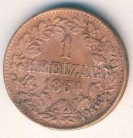 Német Államok/Baden 1864. 1Kr T:3
