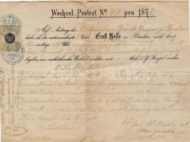 Ausztria 2db ex offo levél + váltó + Ferenc Józsefnek címzett kérelem, utóbbik okmánybélyeggel