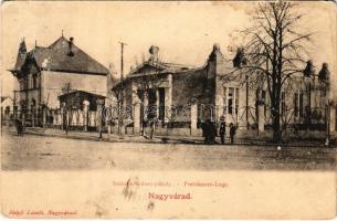 Nagyvárad, Oradea; Szabadkőműves páholy. Helyfi László kiadása / Freimaurer Loge / masonry lodge (Rb)