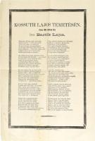 1894 Kossuth Lajos temetésén Bartók Lajos verse. 32x47 cm