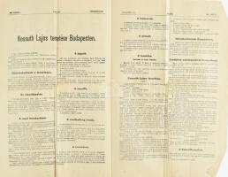 1894 Kossuth Lajos temetéséről szólü beszámoló a Hazánk c. lap tiszteletpéldányában
