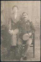 cca 1910 Foglár családi fotója 9,5x14,5 cm