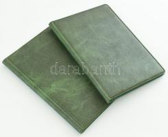 cca 1970 Pornográf fotó-képregény, sorozat két leporelló műbőr kötésben 28 fotóval