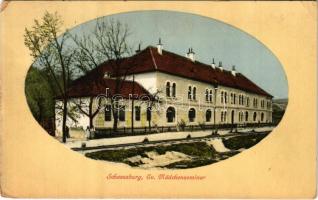 1911 Segesvár, Schässburg, Sighisoara; Evangélikus lány gimnázium / Mädchenseminar / girl school (EK)