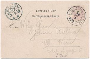 1898 (Vorläufer) Beszterce, Bistritz, Bistrita; Iparosegyeleti ház, étkező, belső / Gewerbeverein / ...