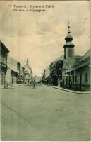 1918 Temesvár, Timisoara; Gyárváros, Fő utca / Fabric, main street (r)
