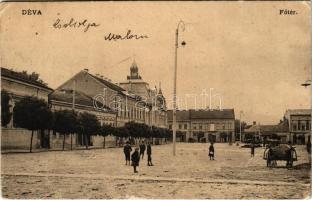 1906 Déva, Fő tér / main square (EK)