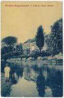 1909 Nagymihály, Michalovce; Laborc folyó. W.L. (?) 2057. Landesmann B. kiadása / Laborec river