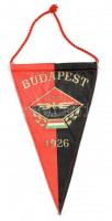 Budapest Vasutas Sportközpont asztali zászló, h: 18,5 cm