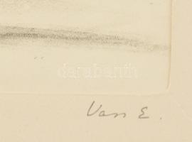 Vass Elemér (1887-1957): Híd Charenton felé, Párizs. Litográfia, papír, jelzett, számozott (22/VII.)...