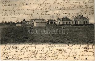 1905 Balatonszemes, Falu-Szemes; Nyaralók a Balaton mellett. Balázsovich Gyula (EK)