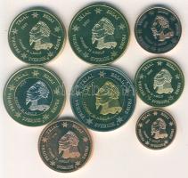 Svédország 2003. 1c,2c,5c,10c,20c,50c1€,2€ "Specimen" próbaveretek, komplett sor T:1 Tanúsítvánnyal!