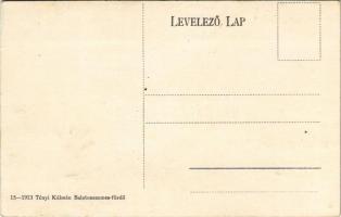 Balatonszemes-fürdő, Hableány szálloda, lovaskocsi. Tényi Kálmán 15-1913