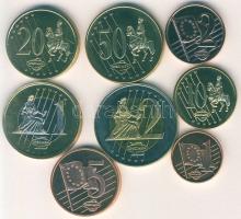 Svédország 2003. 1c,2c,5c,10c,20c,50c1€,2€ "Specimen" próbaveretek, ko...